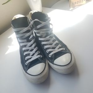 Black high top Converse